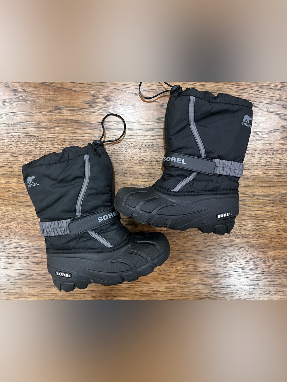 Sorel Black and Gray Insulated Snow Boots